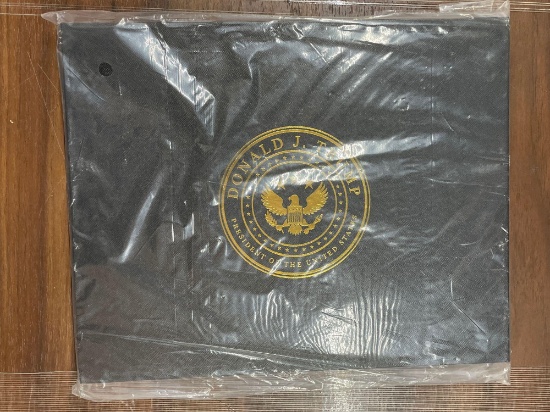 Trump Scarf | Black and Gold Presidential Seal | Presentation Box Included