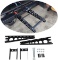 Enixwill Universal Bumper Mounted Cargo Box and Tray Support Arms Bracket Mounting Racks Fit for RV