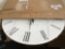 Wooden Wall Clock Roman Numerals (White/Black)
