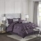 Madison Park Laurel Comforter Set Color: Plum, Size: King (MP10-255) - $83.54 MSRP