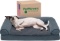 Furhaven Orthopedic Pet Bed for Dogs and Cats - Sofa-Style Sherpa and Chenille Couch $29.99 MSRP