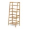 TOOCA Bamboo Ladder Shelf 4 Tier Plant Bamboo Stand Furniture Indoor Bookcase Plant Flower Storage