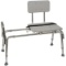 DMI Heavy-Duty Sliding Transfer Bench with Cut-Out Seat