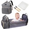 Baby Diaper Backpack - Uiter 3 in 1 Baby Doll Diaper Bag Portable Bed, Grey (?UT-001) - $27.99 MSRP