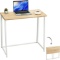 Folding Computer Desk Foldable Small Writing Desk Study Table Easy to Assemble for Home Office