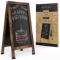 Arteza Magnetic A-Frame Chalkboard Sign, 40x20 Inch, Double-Sided Sidewalk Easel, Weather-Resistant