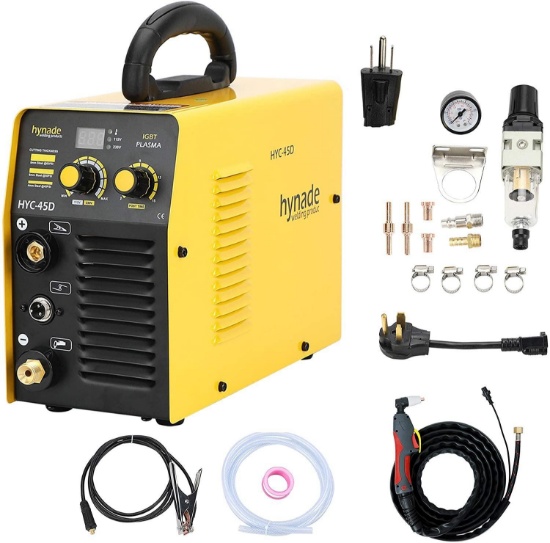 Hynade Plasma Cutter Dual Voltage 115/230V 45A Plasma Cutting Machine (HYC45D 115/230V) $199.99 MSRP