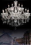 Generic Luxury Pendant Lamp Crystals Chandelier 18 Lights Arms Lamp Color Clear