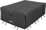 ULTCOVER 600D Tough Canvas Durable Rectangular Patio Table and Chair Cover - Waterproof $54.99 MSRP