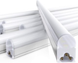 Freelicht 6 Pack LED T5 Integrated Single Fixture, 4FT, 2200lm, 6000K Daylight Deluxe