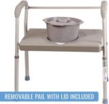 Duro-Med DMI Adjustable Bedside Commode Chair for Adults Can Be Used - $76.04 MSRP