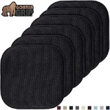 Gorilla Grip Original Premium Memory Foam Chair Cushions, 6 Pack, 16x16 Inch, Thick Comfortable Seat