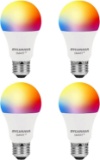 HOTBOX - SHIPPING ONLY, NO PICKUPS - SYLVANIA Smart+ Wi-Fi Full Color Dimmable A19 LED Light Bulb...
