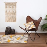 Shy Shy Let?s Touch The Sky Vintage Brown Leather and Arm Butterfly Chair(B07MQD4S4Z) - $149.99 MSRP