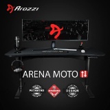 Arozzi Arena Moto Motorized Ultrawide Curved Gaming/Office Desk, 63