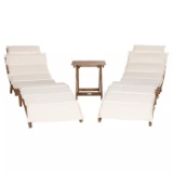 Safavieh Outdoor Collection Pacifica Natural and Beige 3-Piece Lounge Set $404.99 MSRP