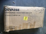 Devaise AHDG016HF Wood 3 Drawer Mobile Cabinet