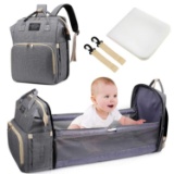 Uiter 3 in 1 Baby Doll Diaper Bag Portable Bed, Foldable Travel Infant Bassinet for Baby $27.99 MSRP