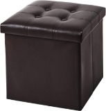 YOUDENOVA 15 inches Folding Storage Ottoman, Cube Storage Boxes Footrest Stool, and more $26.99 MSRP