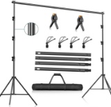 FUDESY Photo Video Studio 10 x 10Ft Heavy Duty Adjustable Backdrop Stand,Background, $59.99 MSRP