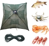 Portable Foldable 4/6/8/10/12/16 Holes Automatic Fishing Net Landing Net Trap and more