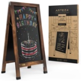 Arteza Magnetic A-Frame Chalkboard Sign, 40x20 Inch, Double-Sided Sidewalk Easel, Weather-Resistant