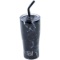 Wellness 30oz. Double Wall Black Marble Tumbler with Straw - $9.99 MSRP