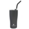 Hydraflow Capri Double Wall Tumbler With Straw, Graphite