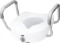 Carex E-Z Lock Raised Toilet Seat with Handles - 5 Inch Toilet Seat Riser with Arms and more