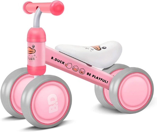 XJD Baby Balance Bikes Baby Toys for 1 Year Old Boys Girls 12-24 Months (Pink Duck) - $57.99 MSRP