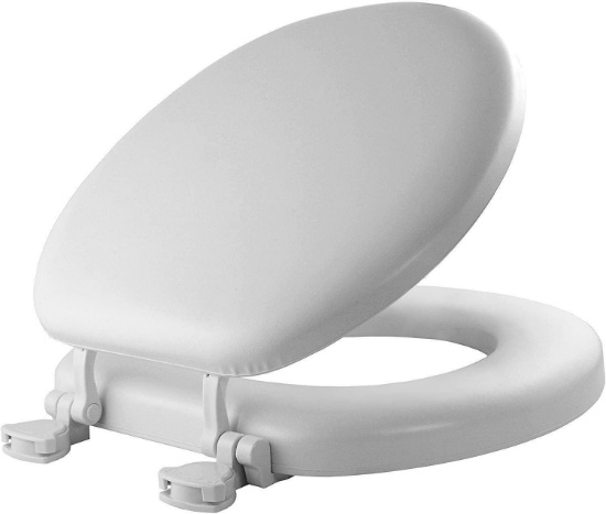 Mayfair 13EC 000 Soft Easily Removes Toilet Seat, 1 Pack Round, White (073088007803) - $30.83 MSRP