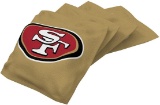 Wild Sports NFL San Francisco 49ers Gold Authentic Cornhole Bean Bag Set - $24.69 MSRP
