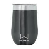 Wellness Double Wall Stainless Steel Tumbler 14-Oz, Black