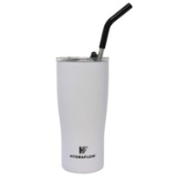 Hydraflow Capri 20-Oz. Double Wall Tumbler With Straw,...White