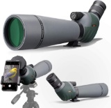 Gosky 20-60x80 Dual Focusing ED Spotting Scope - Ultra High Definition Optics Scope w/Carrying Case