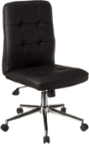 Boss Office Products Millennial Modern Home Office Chair without Arms in Black (B330A-BK)