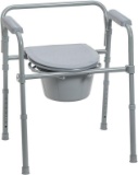 Drive Steel Folding Commode Chair