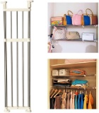 BAOYOUNI Tension Shelf Adjustable Closet Rod Space Saving Wardrobe Clothes Dividers - $32.85 MSRP
