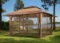 Sunjoy S-GZ001-E-MN 10' x 10' Mosquito Netting Panels for Gazebo Canopy, Brown - $54.00 MSRP