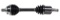 GSP NCV73500 CV Axle Shaft Assembly - Left Front (Driver Side), Black - $65.74 MSRP