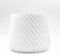 12 Inch Modern White Planter - 3D Line Texture Cement Plant Pot - Includes Drainage - $49.49 MSRP