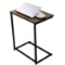 HOMEMAXS Sofa Side End Table C Table with Wood Finish and Steel Construction 66x55x36cm $56.30 MSRP