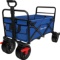 Beau Jardin Folding Push Wagon Cart with Canopy Collapsible