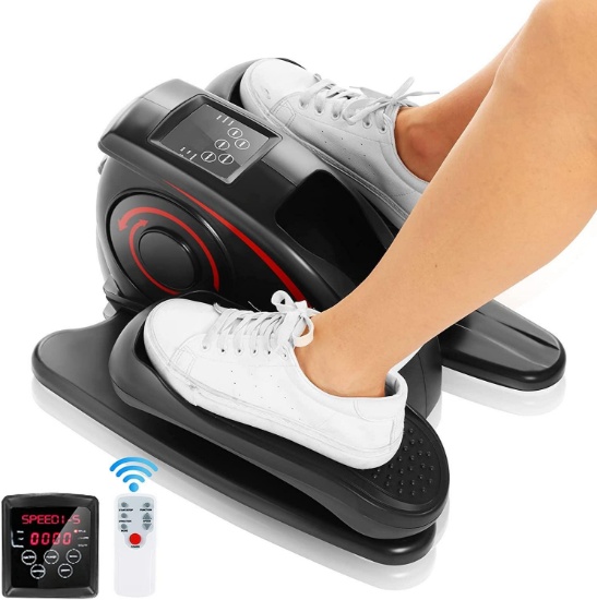 Ancheer Under Desk Elliptical, Indoor Mini Pedal Exerciser, Black - $137.03 MSRP