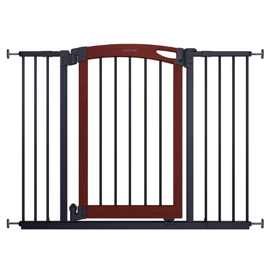 Summer Essex Craft Safety Baby Gate, Solid Wood Cherry Stain Arched Doorway $72.74 MSRP