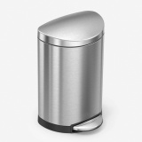 Simplehuman 6 Liter / 1.6 Gallon Semi-Round Bathroom Step Trash Can, $34.99 MSRP