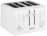 Cuisinart 4-Slice Compact Plastic Toaster, White White 4-Slice Toaster