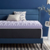 Lucid 3 Inch 5 Zone Lavender Memory Foam Mattress Topper (LU30KK30ZT) King - $104.99 MSRP