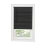 Achim Gii Morningstar Black Cordless Light Filtering Vinyl Mini Blind - $19.97 MSRP