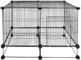 Hi-QToo Pet cage with Metal Wire Grid, DIY Small Animal cage Indoor for Guinea Pigs, - $45.98 MSRP